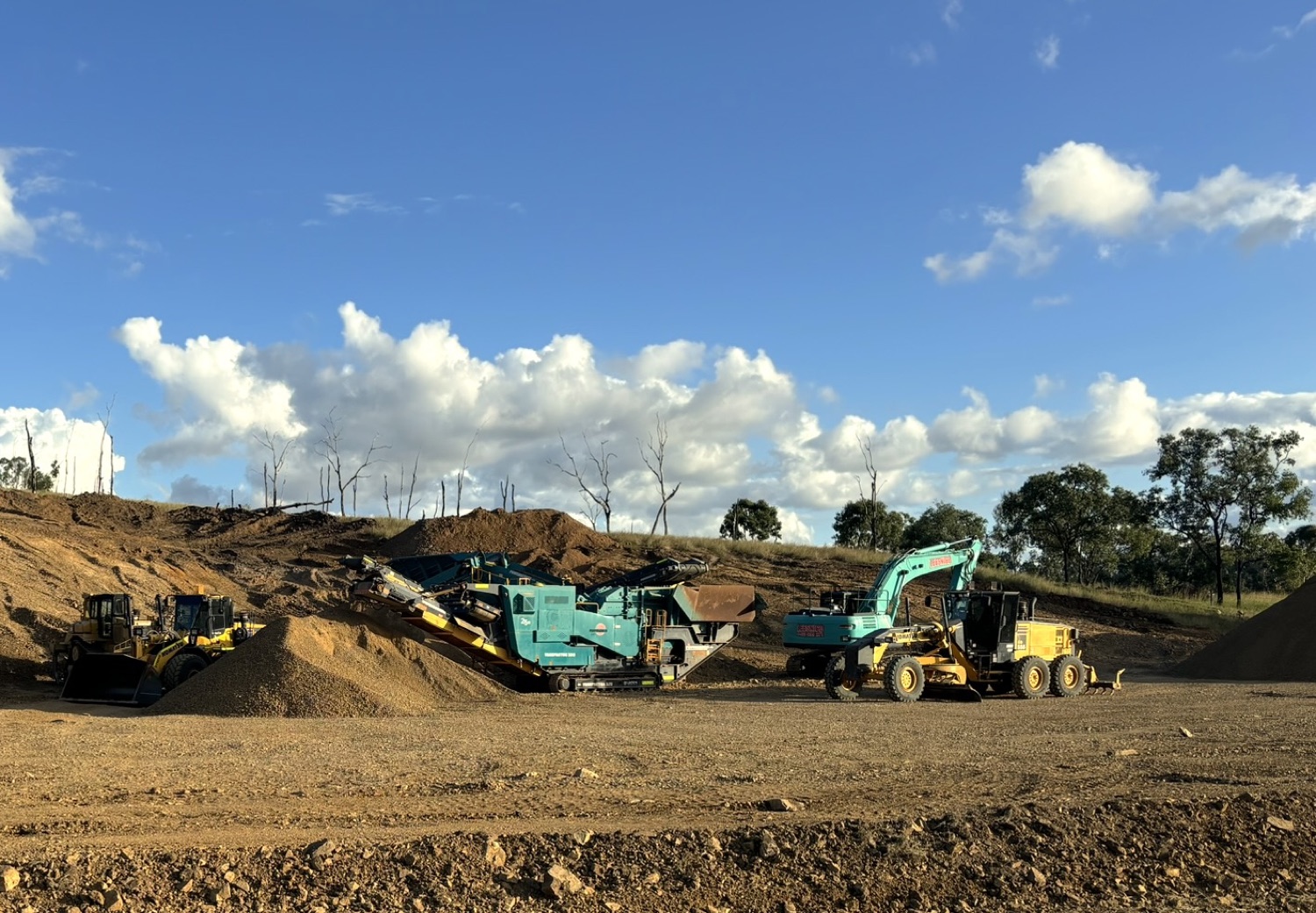 Cut and fill earthworks